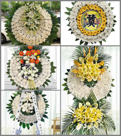 山西晋中榆社县箕城镇板坡村花圈速递